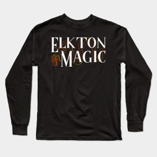 Elkton Magic- White Text Long Sleeve T-Shirt